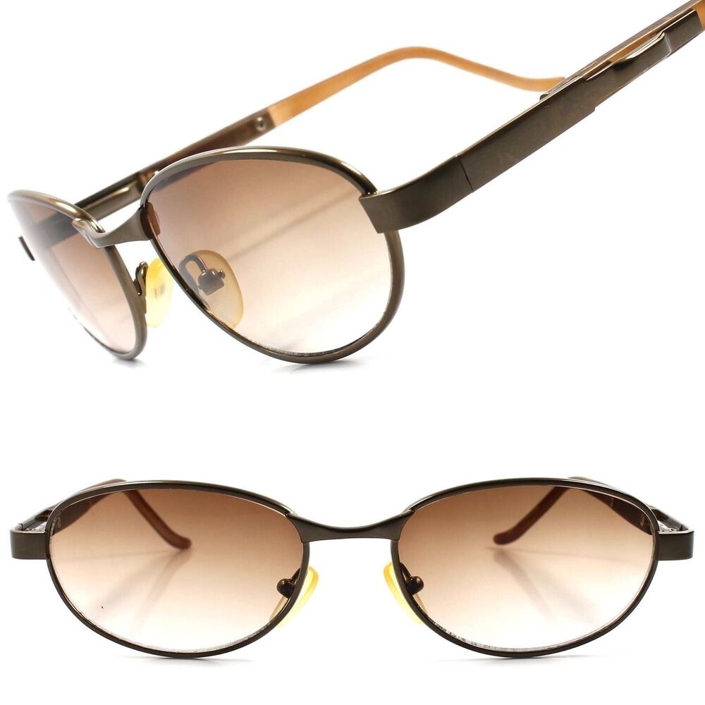 Old School Classic Vintage Retro Mens Stylish Brown Rectangle  Sunglasses